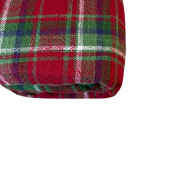 Tahari Home Holiday Plaid Tablecloth 60x120 100% Cotton Classic Christmas NEW - Picture 11 of 11